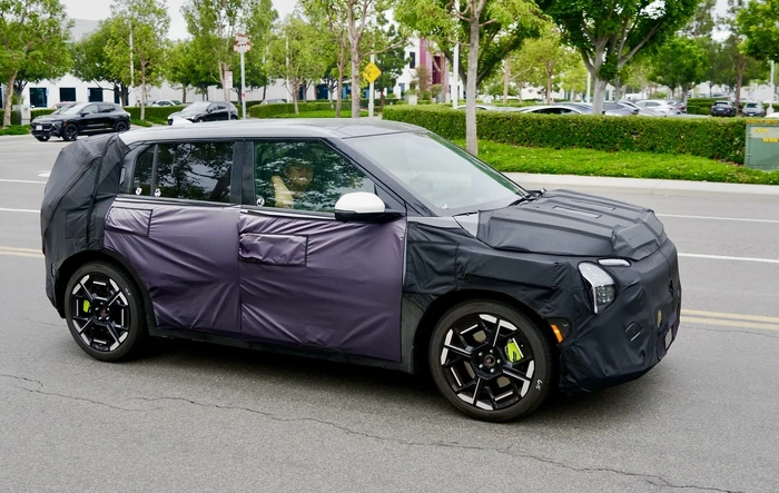Kia EV3 GT (high performance model) spotted testing in US - Irvine, CA